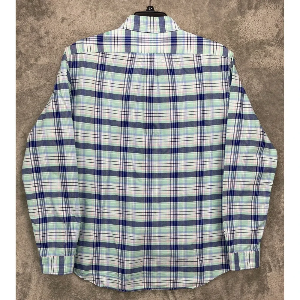 Ralph Lauren Men's Classic Fit Shirt XL Long Sleeve Multicolor Plaid Button‎ Up